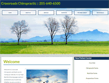 Tablet Screenshot of crossroadschiroal.com